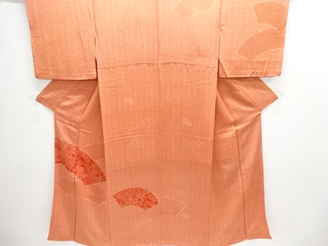 JAPANESE KIMONO / VINTAGE TSUKESAGE HOMONGI / FLOWER CLASSICAL PATTERN